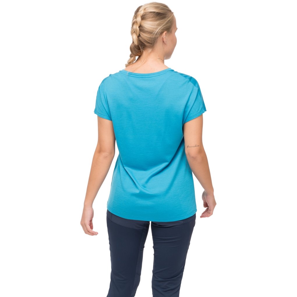 Bergans Whenever Merino Tee Women - aqua lagoon