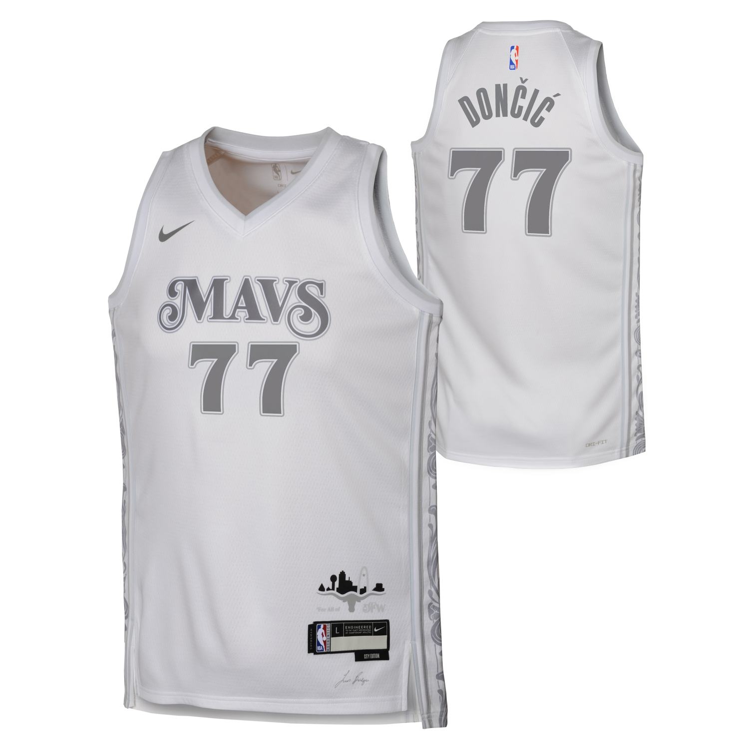 Luka Doncic #77 Dallas Mavericks 2024-25 City Edition Nike Swingman NBA Jersey (YOUTH)