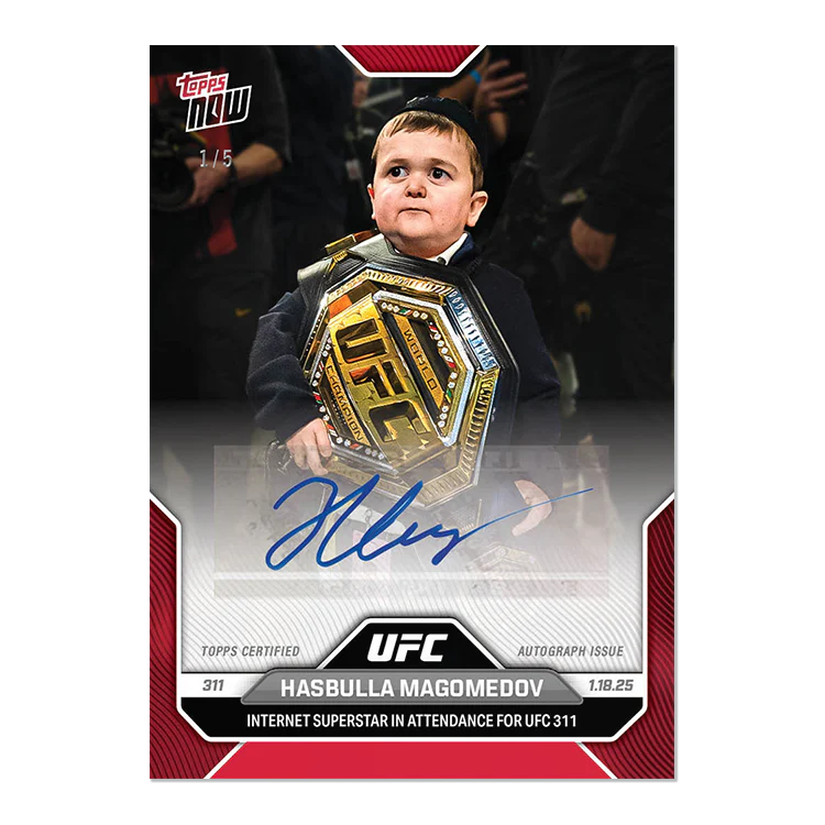 Hasbulla Magomedov - 2025 UFC Topps NOW® Card 4 - LOOK FOR AUTOS