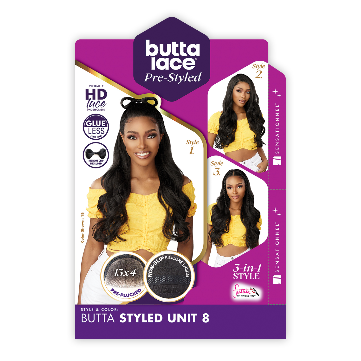 Sensationnel HD Lace Front Wig Glueless Butta Pre-Styled Unit 8