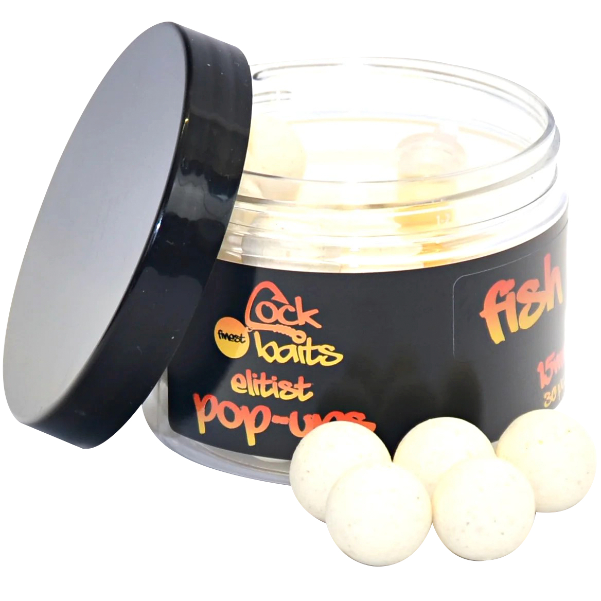 Cockbaits Elitist Pop Ups, Fish White