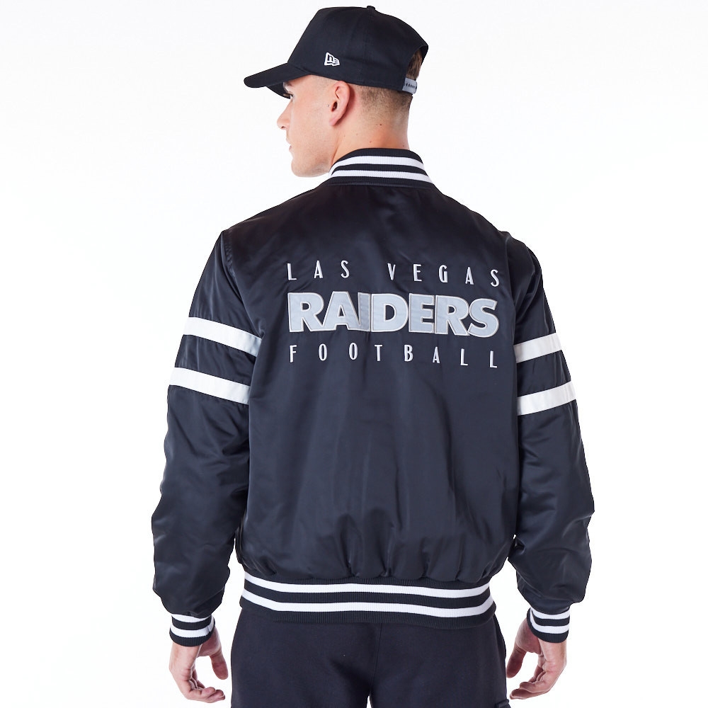 Las Vegas Raiders NFL Sport Classics Satin Jacket Black