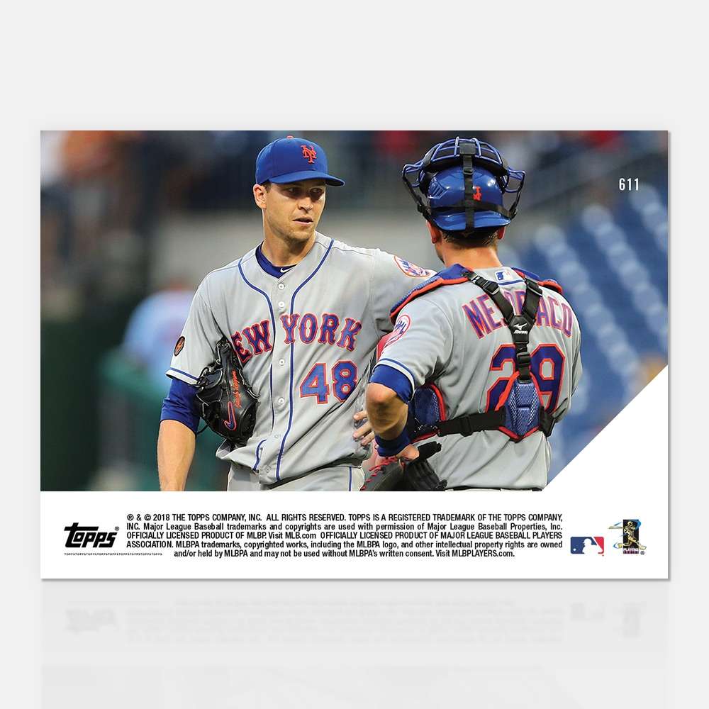 Jacob deGrom - 08/18/2018 TOPPS NOW® Card 611 - Print Run: 350
