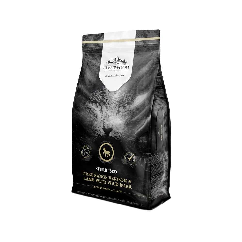 Riverwood Sterilised - Cat Food - Deer & Lamb with Wild Boar - 2kg