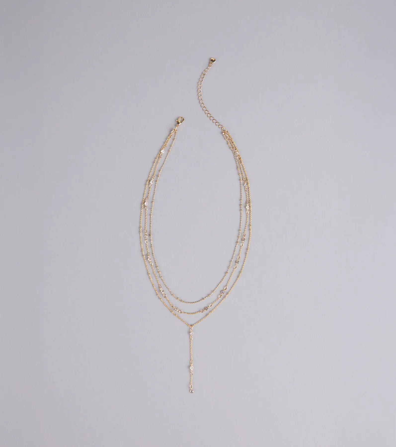 Best Version Rhinestone Layered Necklace