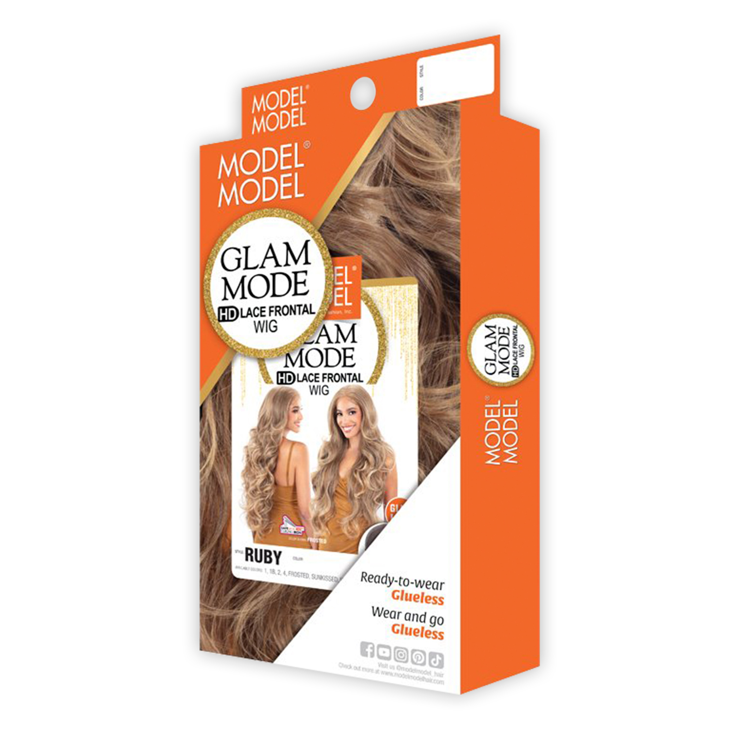 ModelModel HD Lace Frontal Wig Glam Mode Glueless 13X5 Ruby