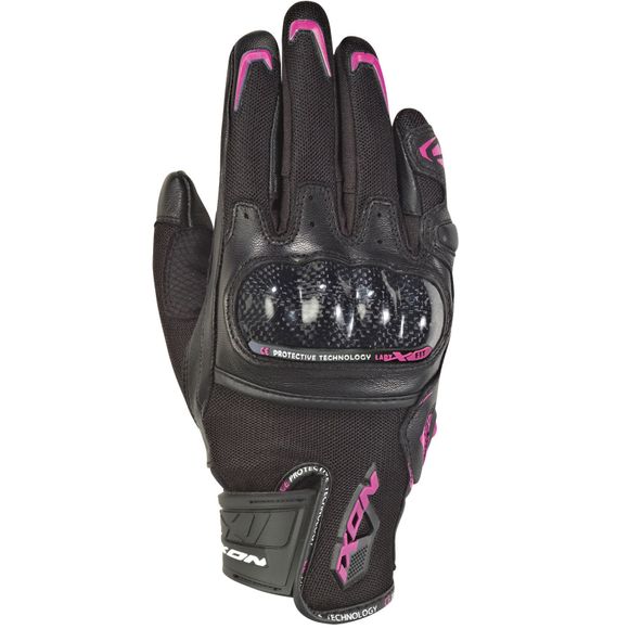 Gants Ixon RS RISE AIR LADY - Noir / RoseRef : IX1130-C303