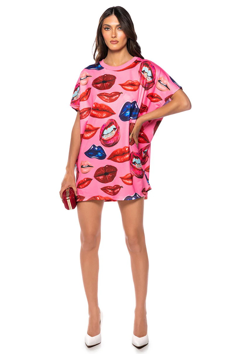 Baylee Graphic Tee Mini Dress