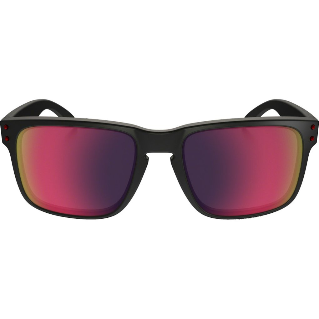 Oakley Holbrook Glasses - Matte Black/Positive Red Iridium - OO9102-36