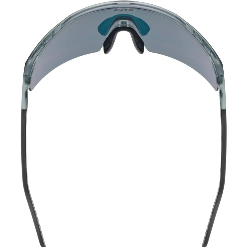 Uvex Flowline Cycling Glasses - smoke matt/mirror red