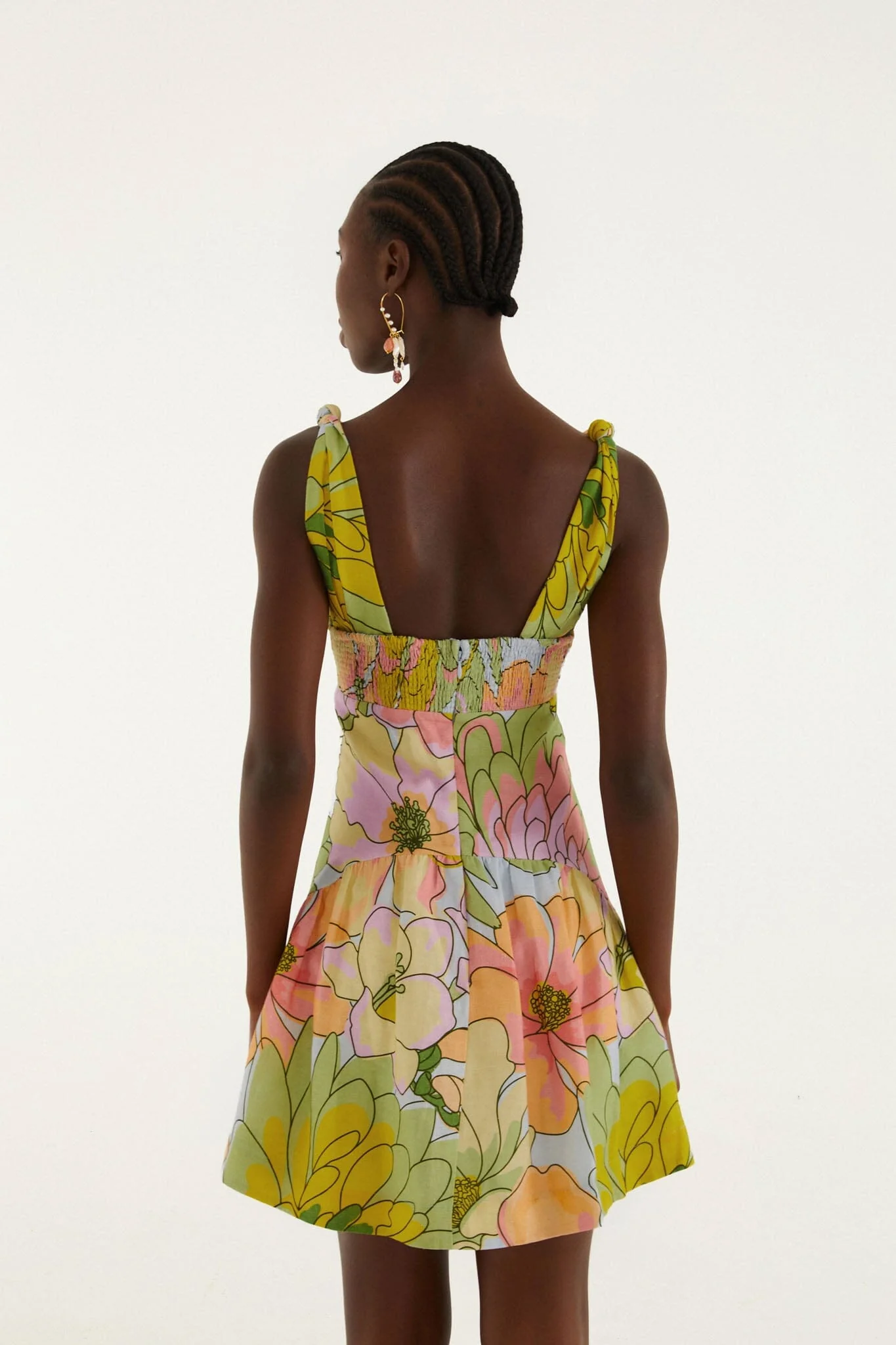 Light Blue Spring Affair Cut-Out  Mini Dress