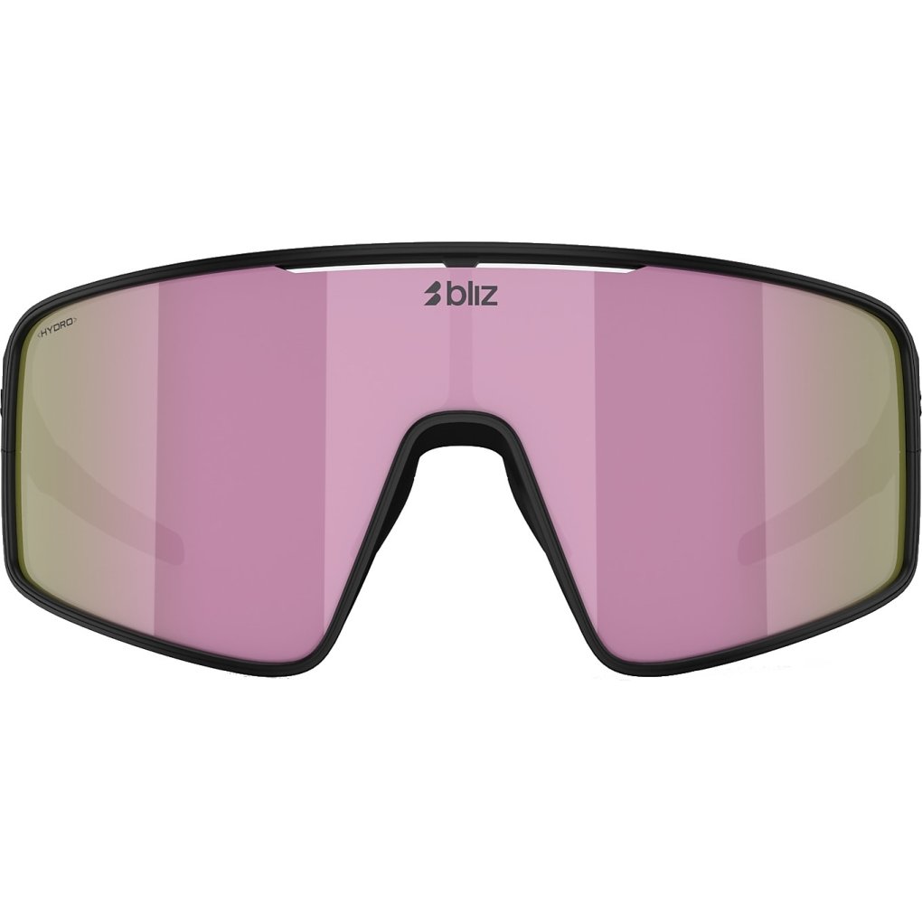 Bliz P001 L Glasses - Matt Black - Brown Pink Mirror