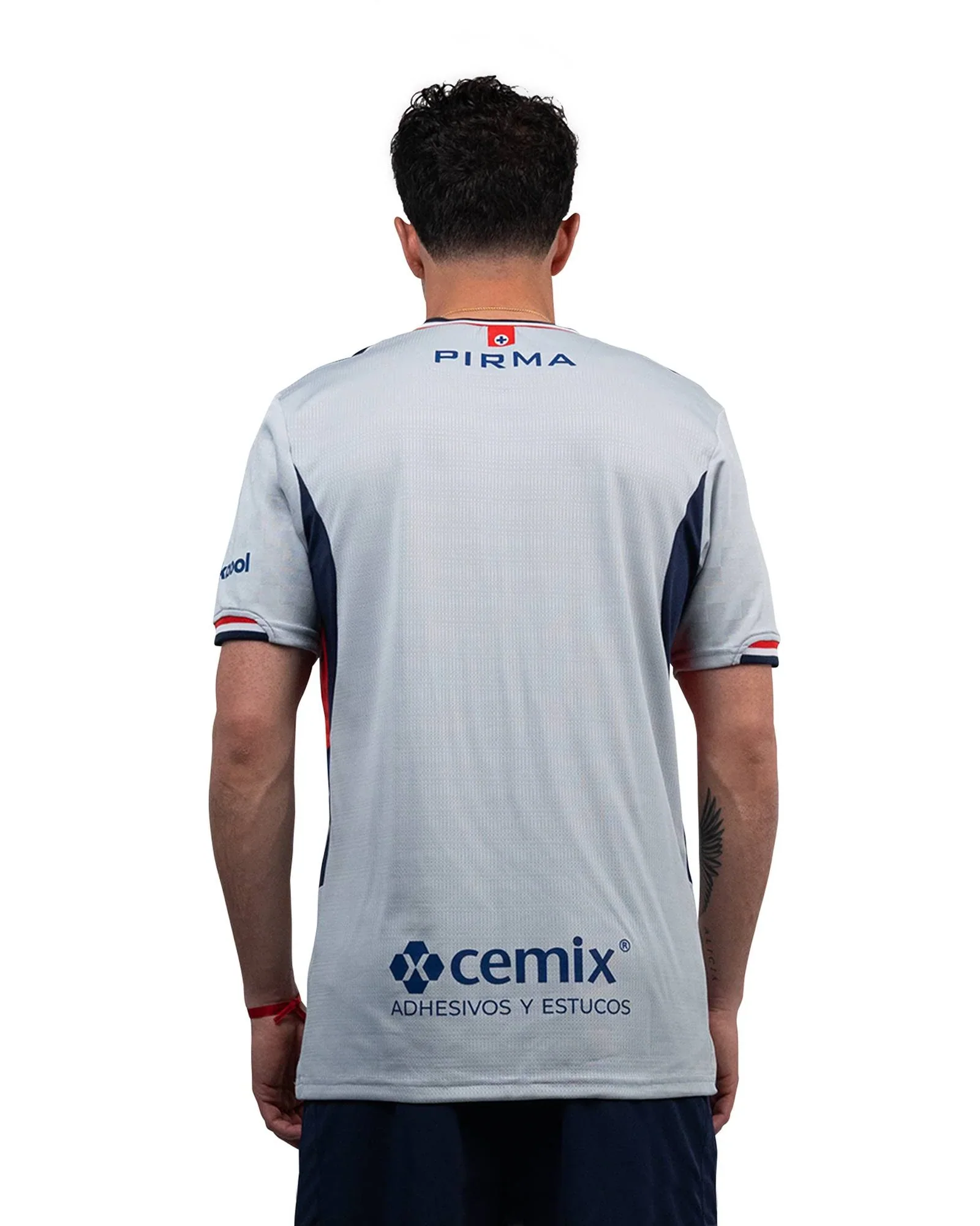 Pirma Men's Cruz Azul Away Jersey 25/26 w/ Champions 9 & LIGA BBVA Patches (Grey)