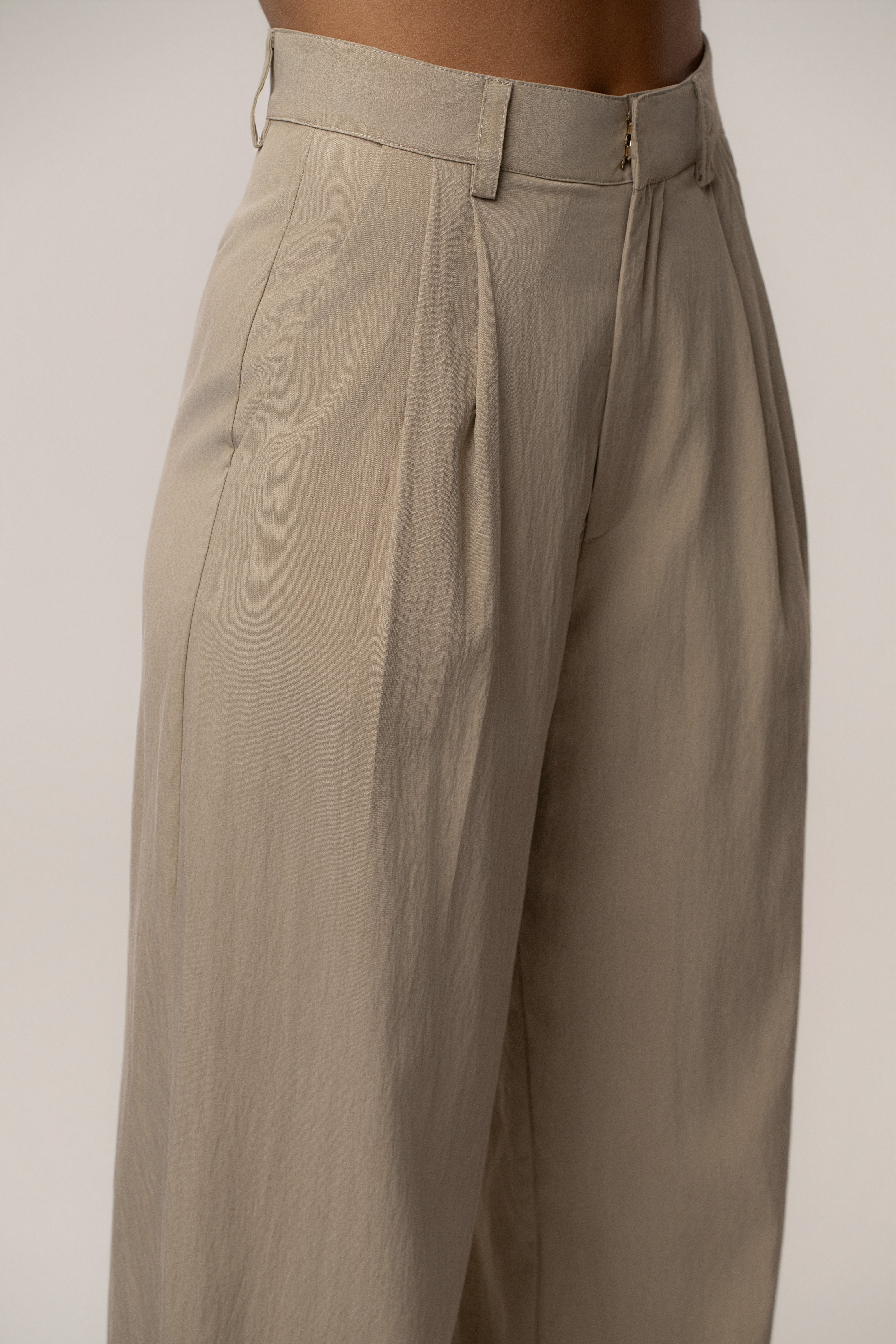 Taupe Essential Flow Trouser