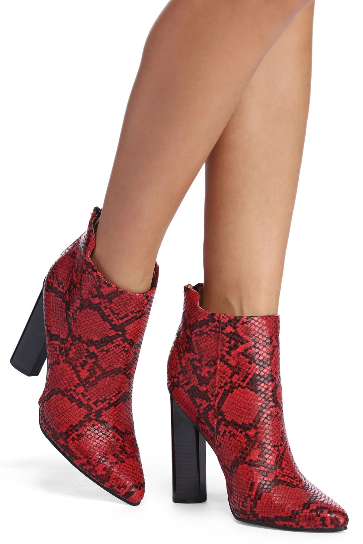 Stepping Out In Snake Booties