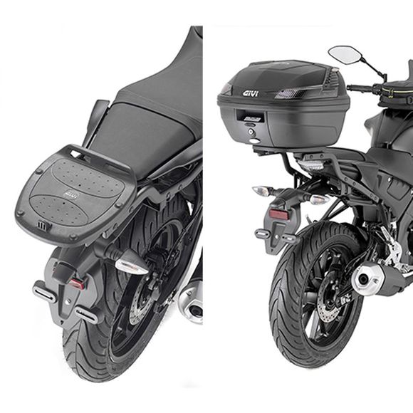 Support top case Givi MONOLOCK - NoirYAMAHA 125 MT-125 - 2020 - 2024Ref : GI1675 / SR2166