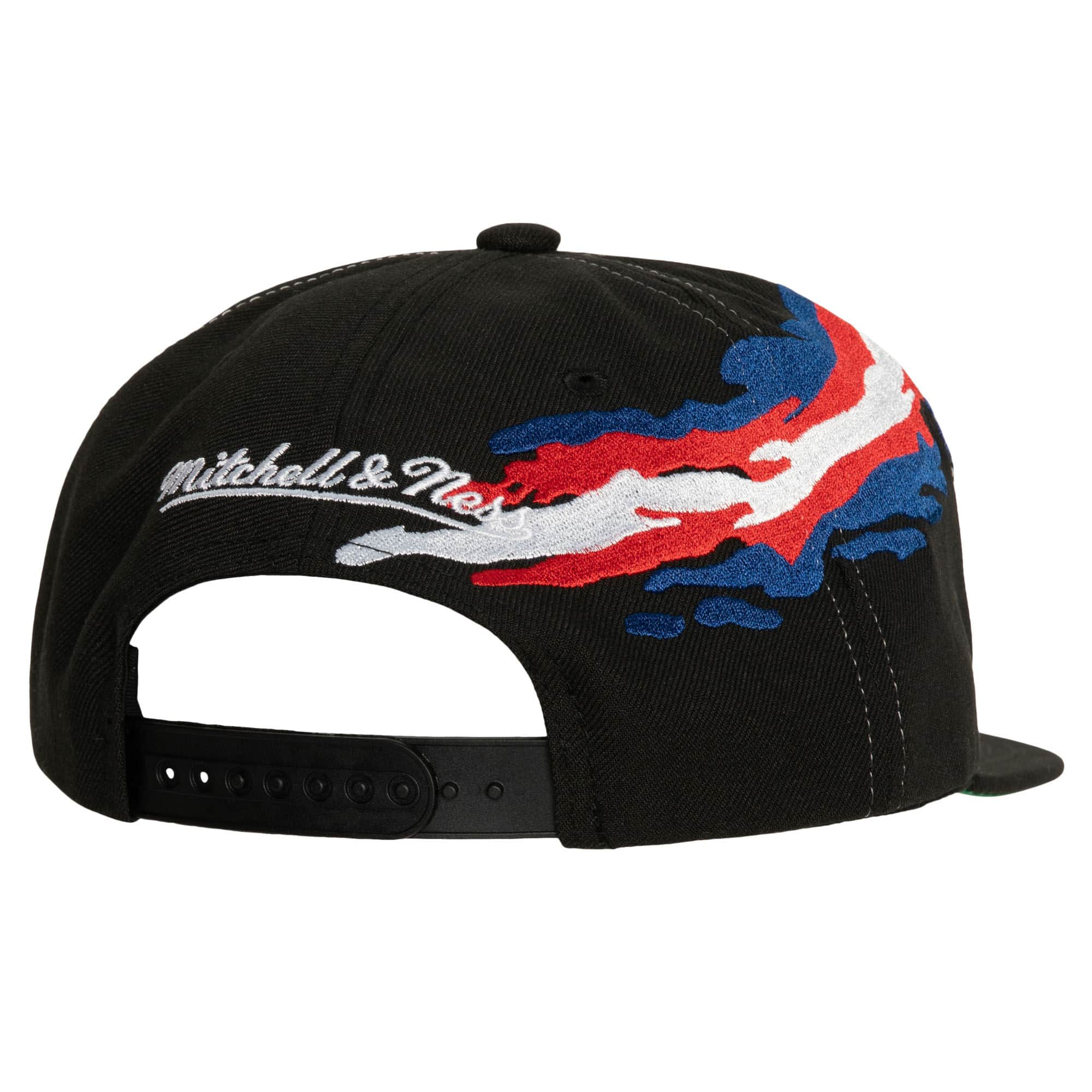 New York Rangers Paintbrush Mitchell & Ness Snapback NHL Cap Black