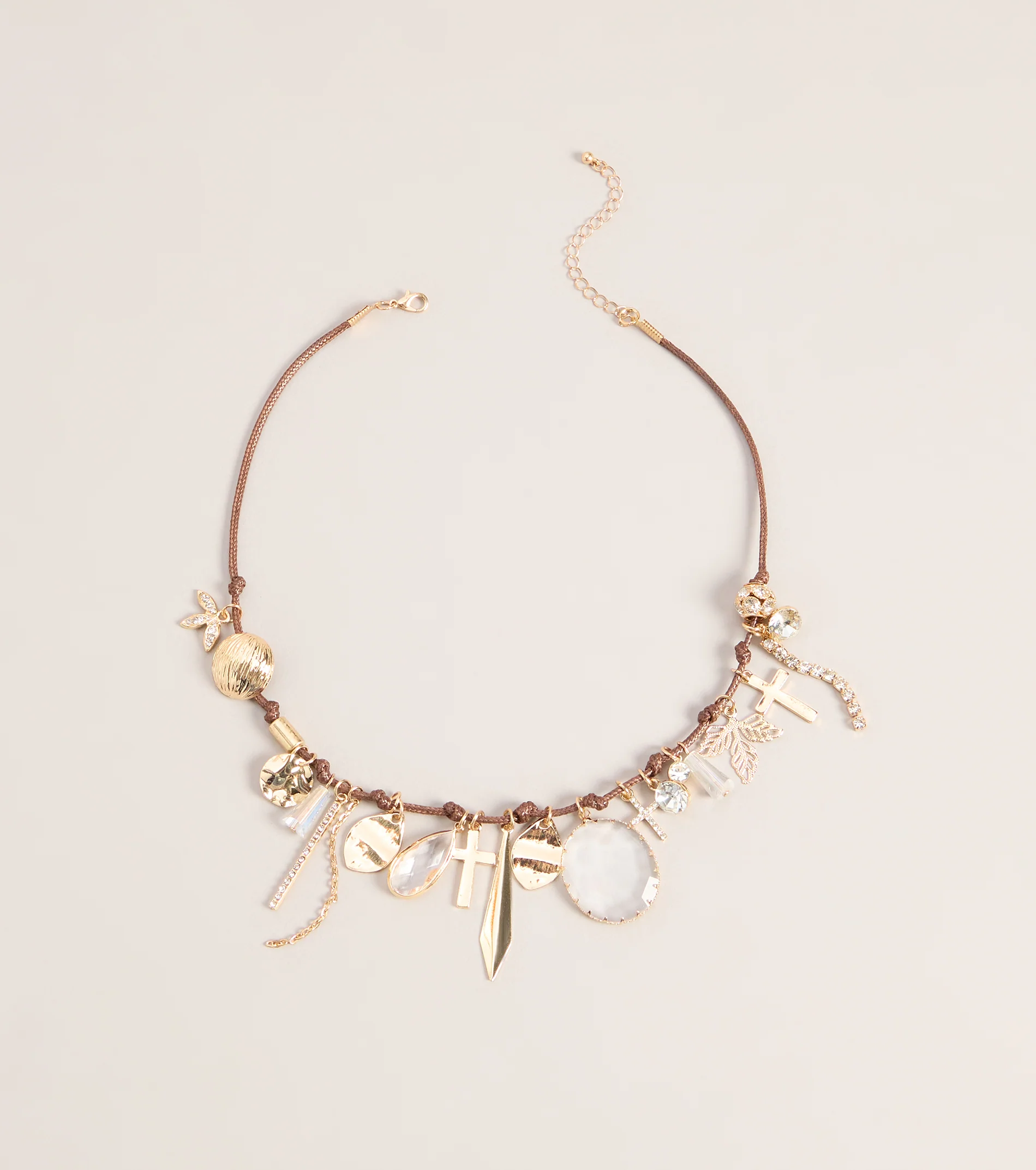 Collected Charms Cord Necklace