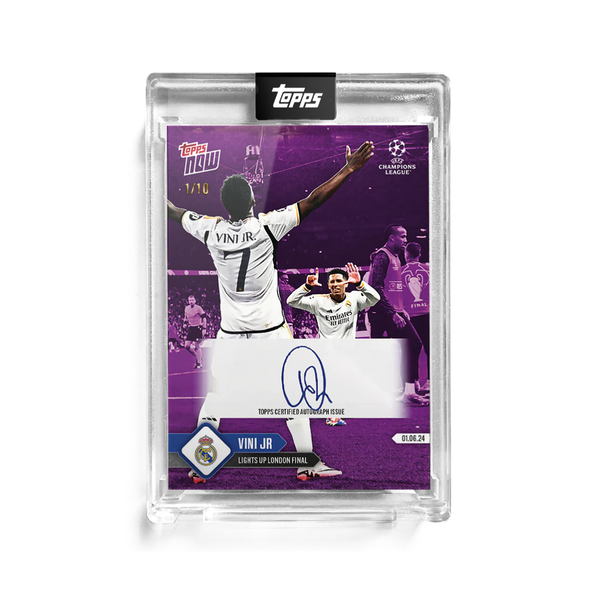 Autograph - 1 of 10 - Viní Jr -23/24 UCL TOPPS NOW®