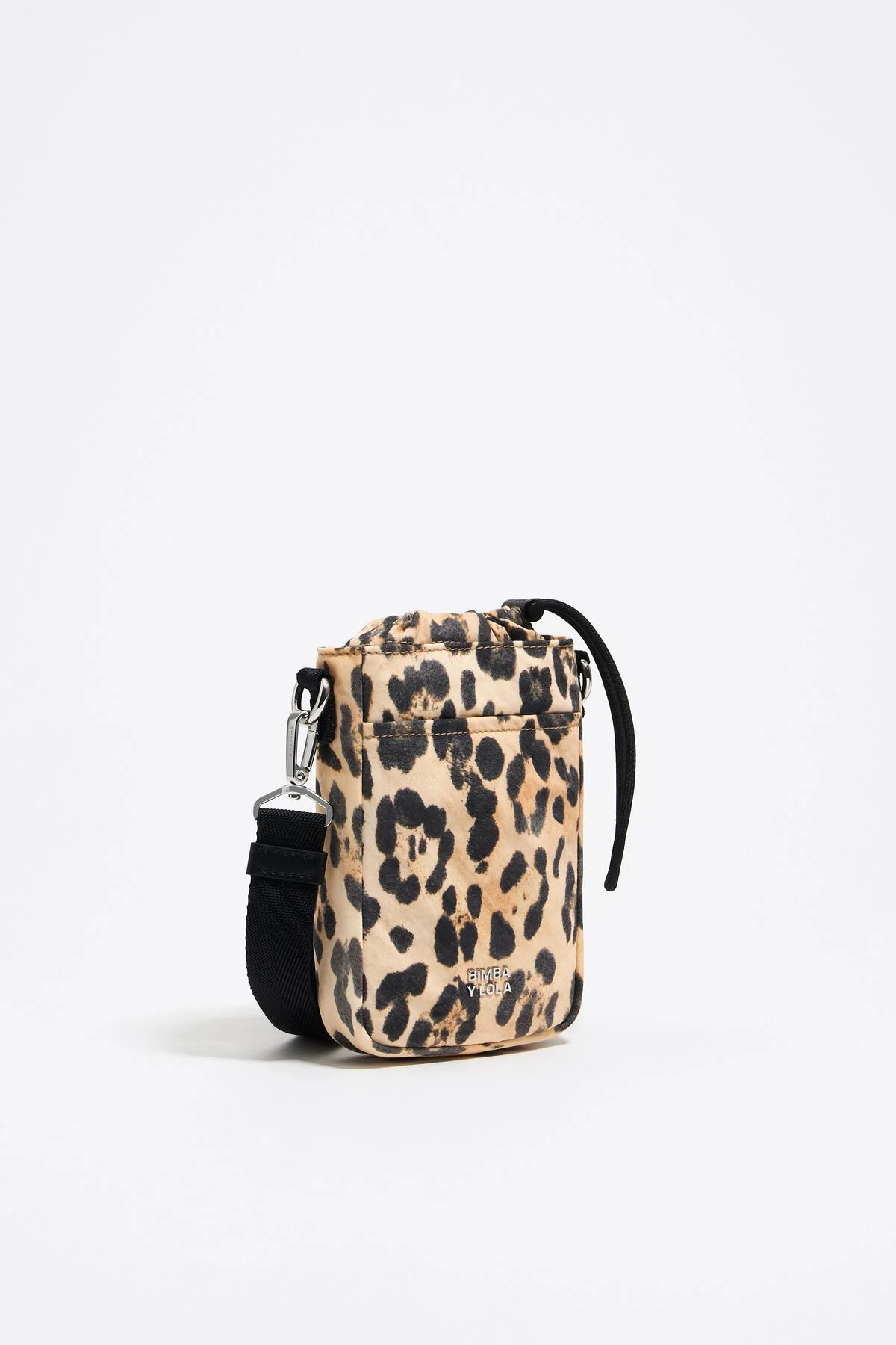 Beige Leopard print nylon phone case
