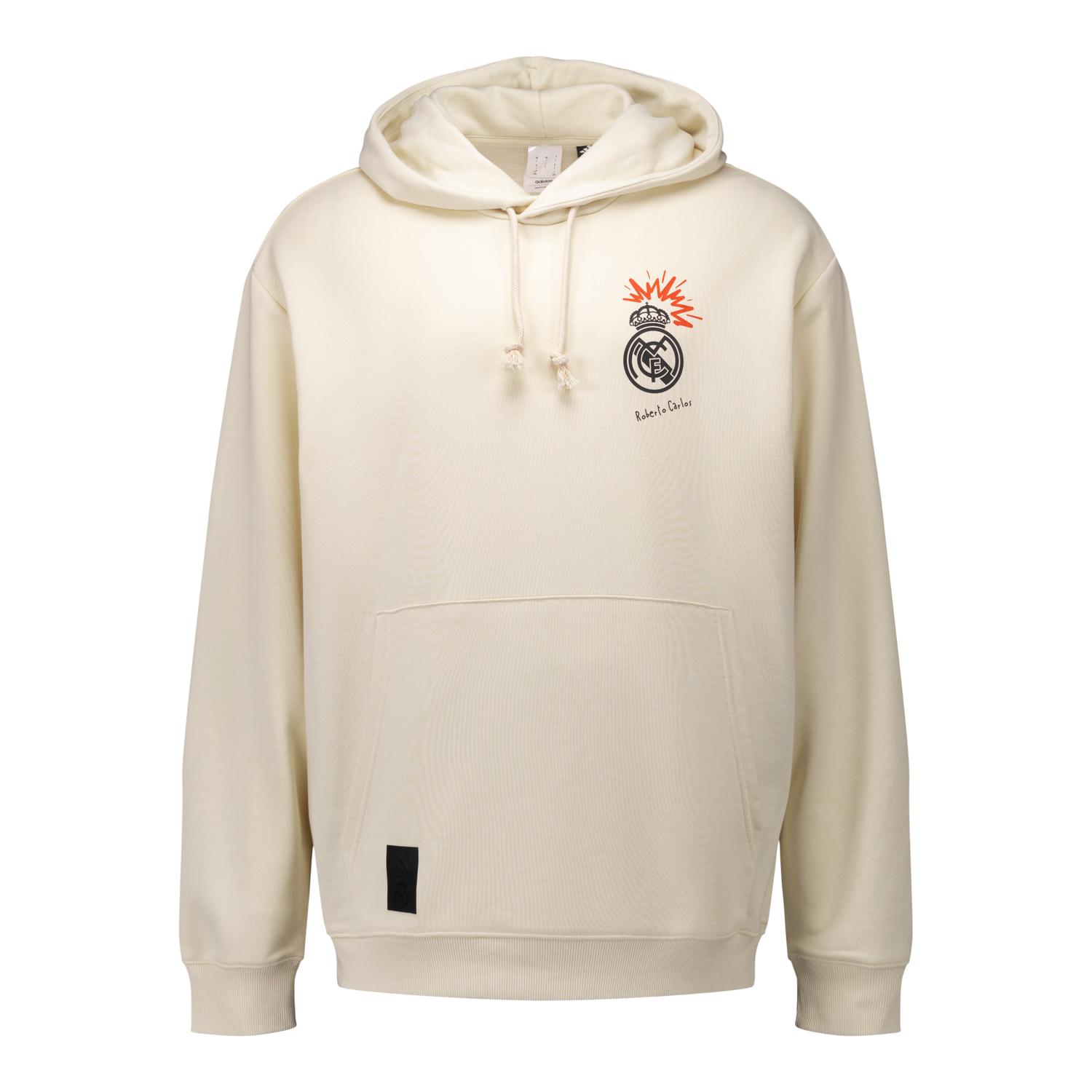 Mens Hoodie Roberto Carlos adidas Magic Moments Beige
