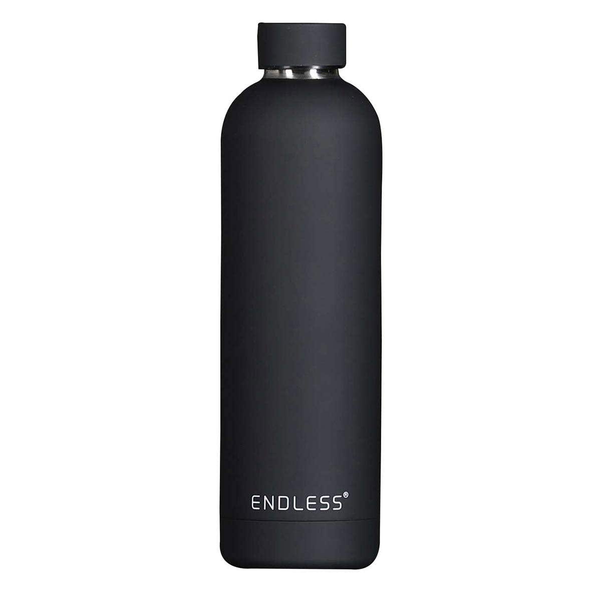 BLACK ENDLESS ICON THERMOS BOTTLE