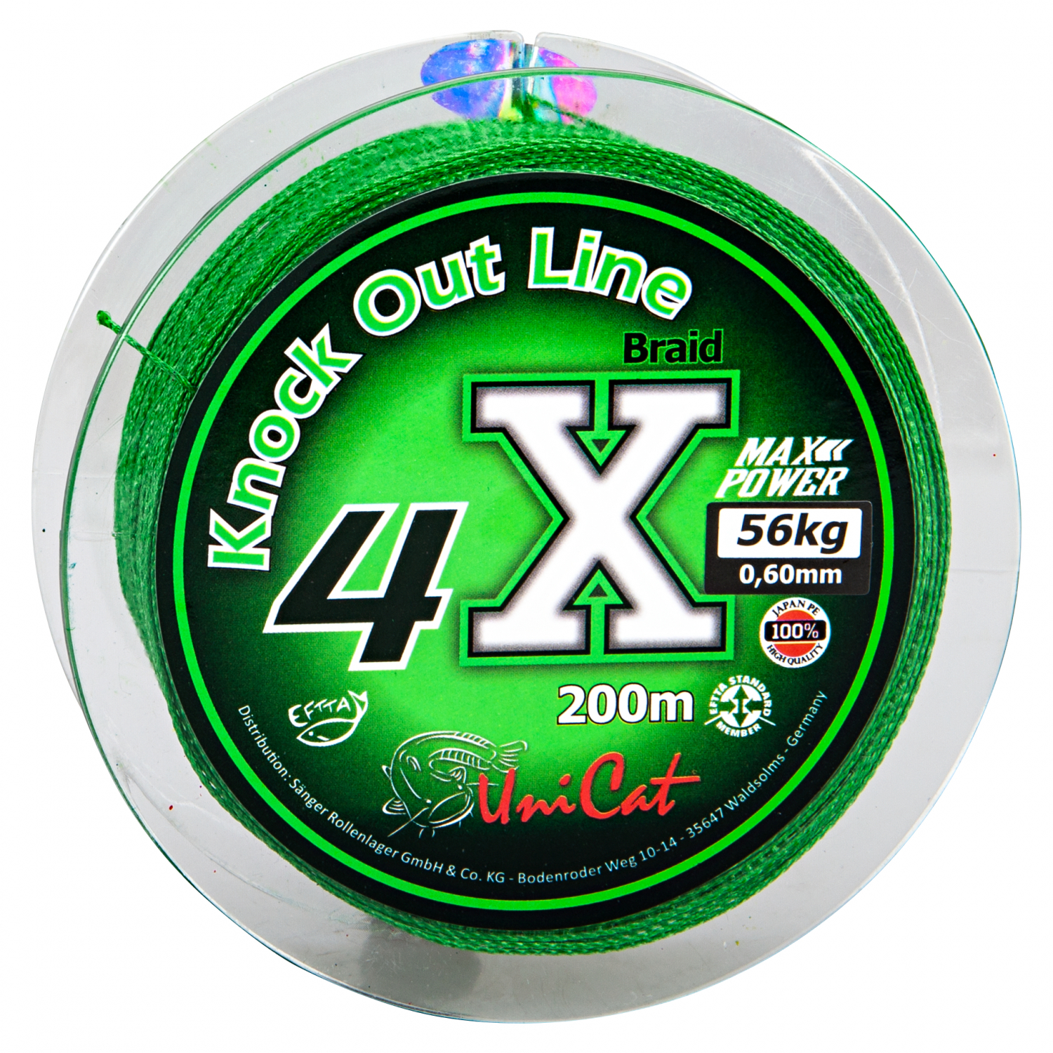 Uni Cat Catfish Line 4X Braid Knock Out Line (200 m)