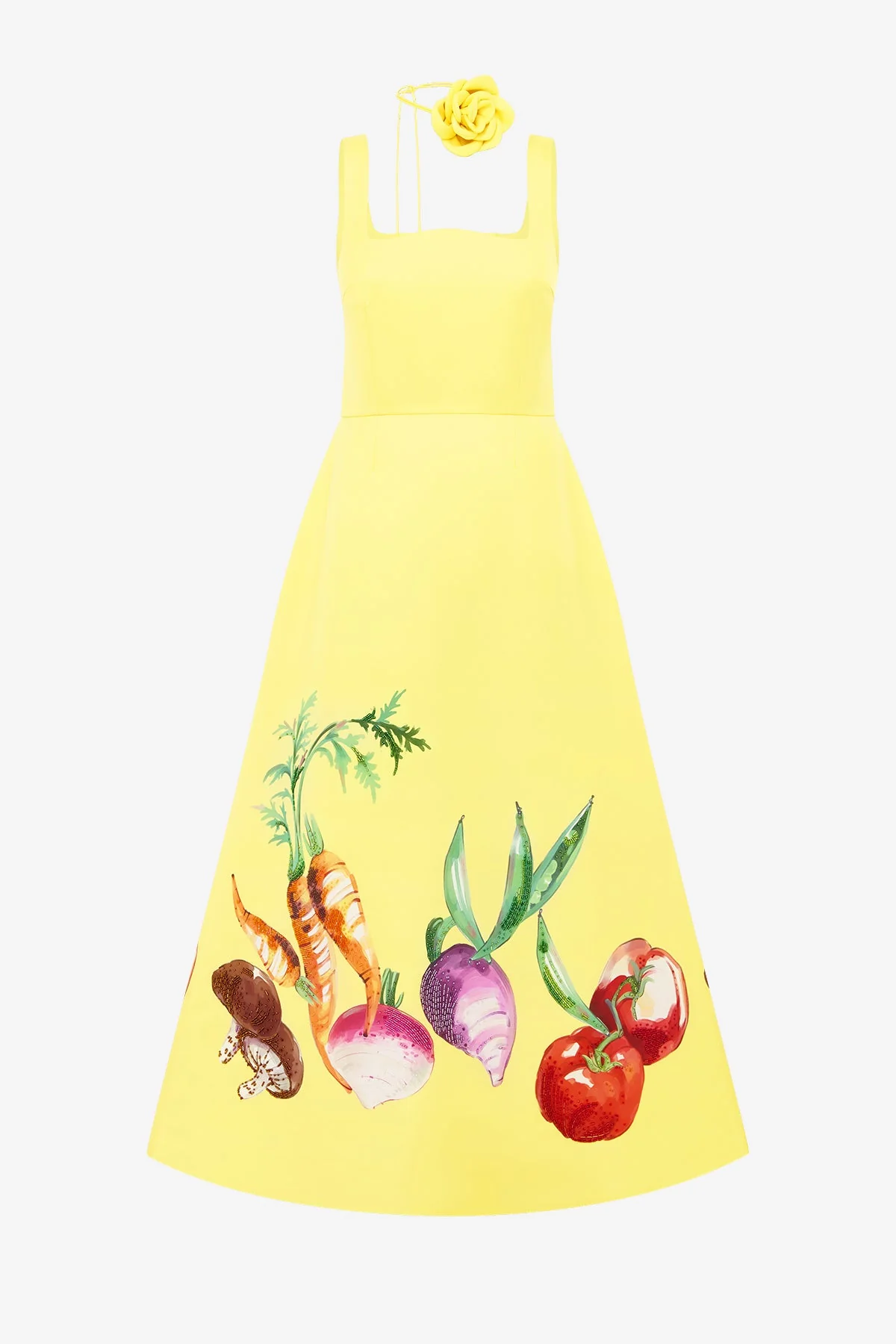 Rianne Appliqué Maxi Dress - Harvest Print