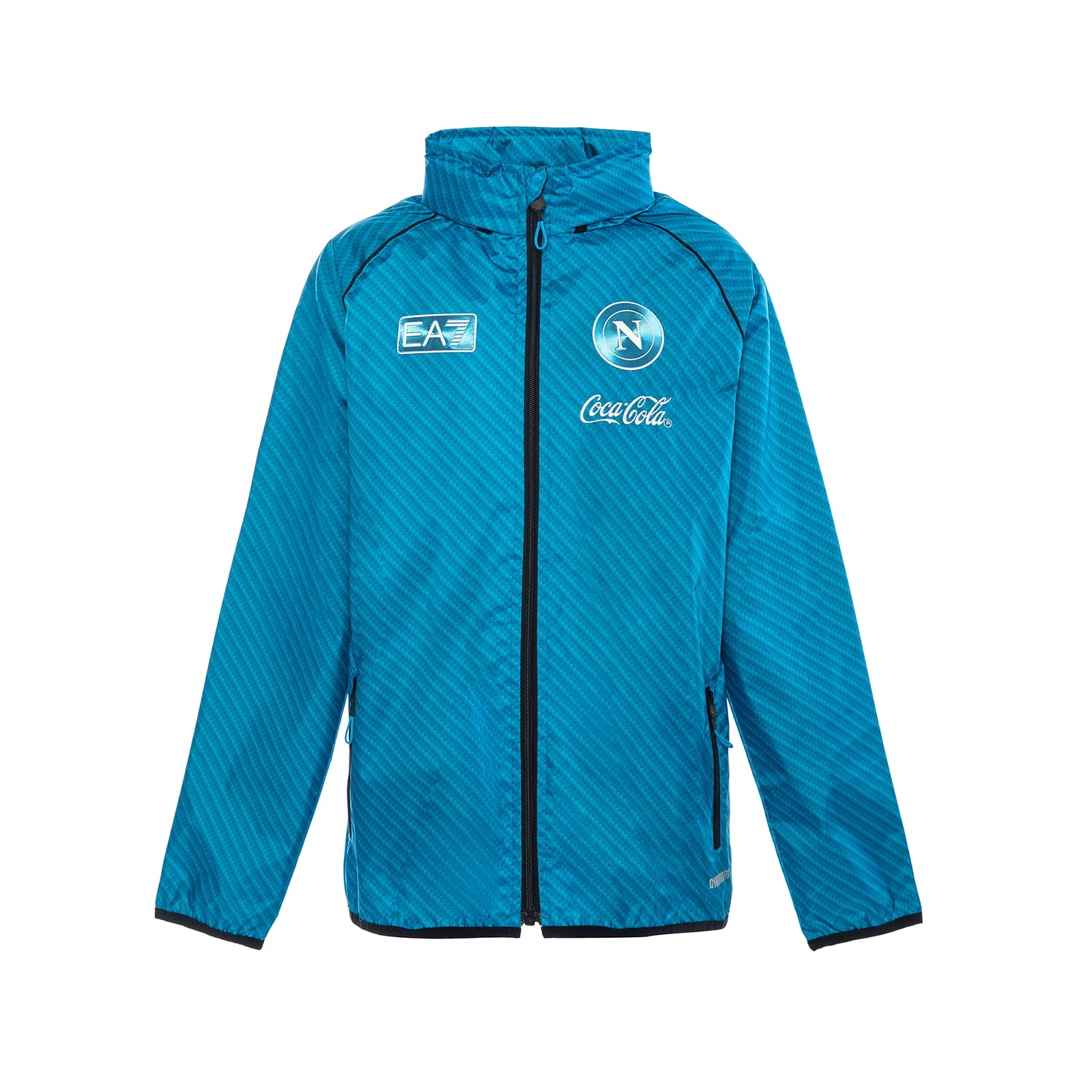 SSC Napoli Sky Blue Full Zip Windbreaker Jacket For Kids 2025/2026