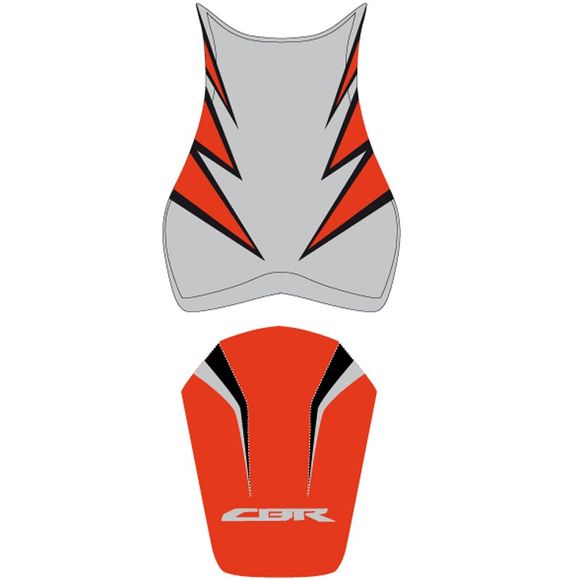 Bagster saddle cover light grey/orangeRef: 2198J