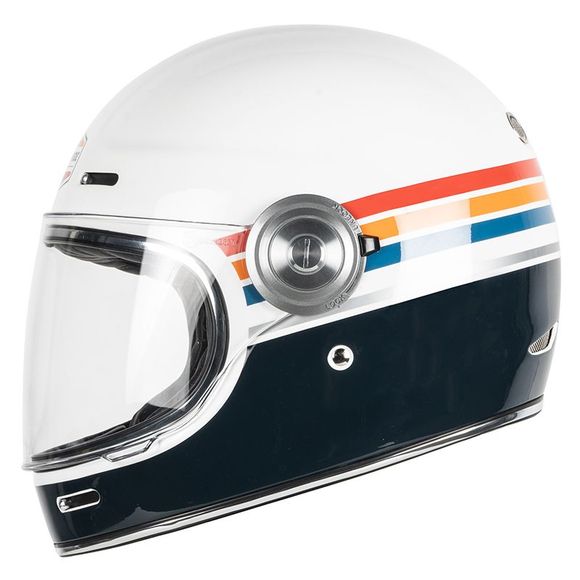 Full helmet Dexter Tannen Enjoy the Ride Vintage - White / BlueRef: DX0235