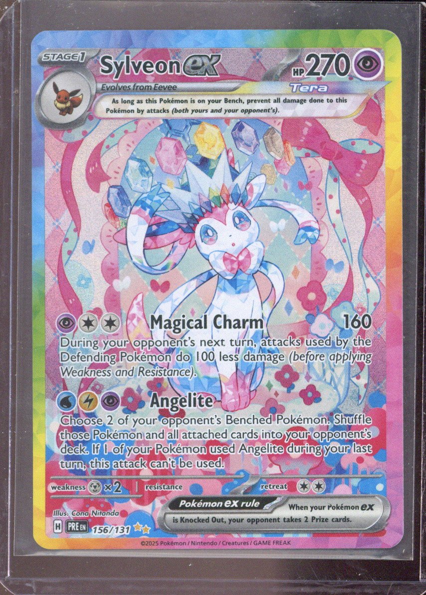 Pokemon SV: Prismatic Evolutions 156/131 Sylveon ex Near Mint