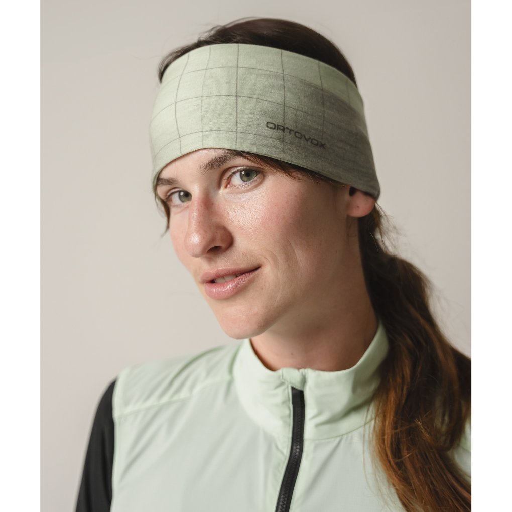 Ortovox MTB Merino Headband - green acid motion aop