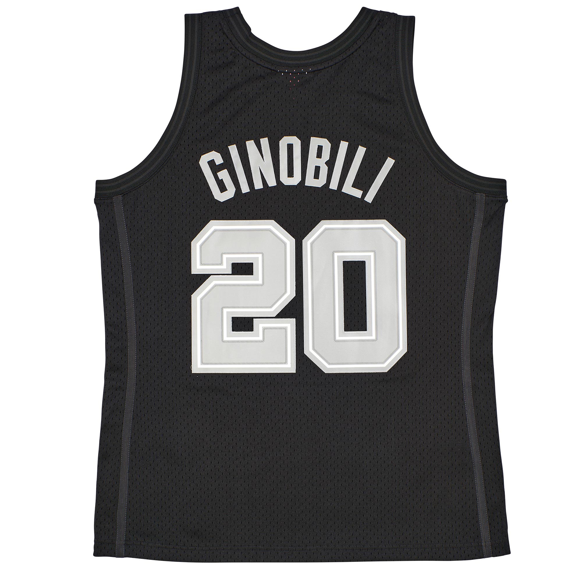 Manu Ginobili #20 San Antonio Spurs Black Mitchell & Ness Swingman NBA Jersey