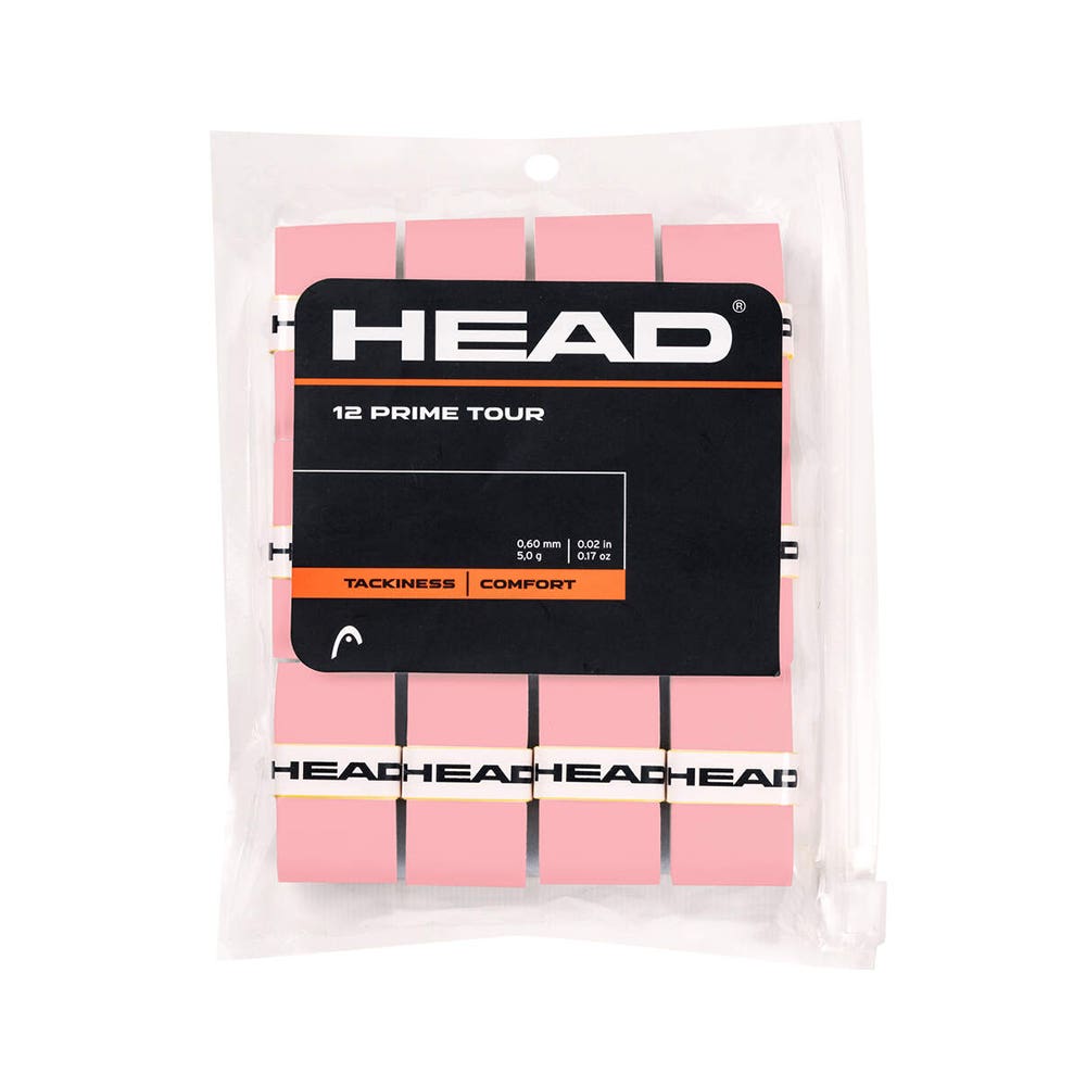 BAG 12 PCS. OVERGRIP HEAD PRIME TOUR PINK