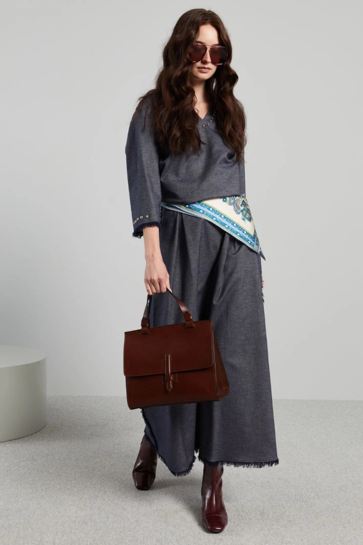 Studded tunic - DENIM BLUE SILVER