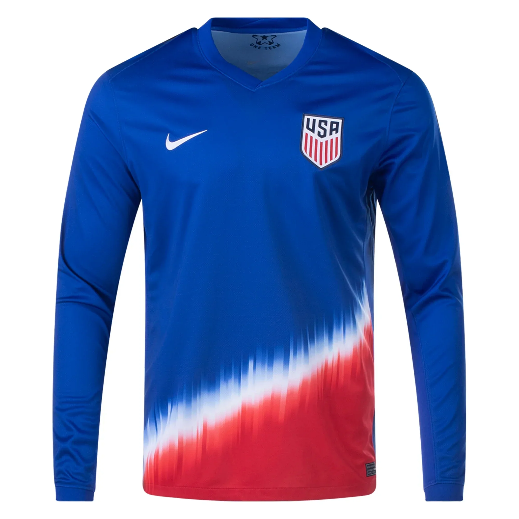 United States Long Sleeve Away Jersey 24/25 (Old Royal/Sport Red)