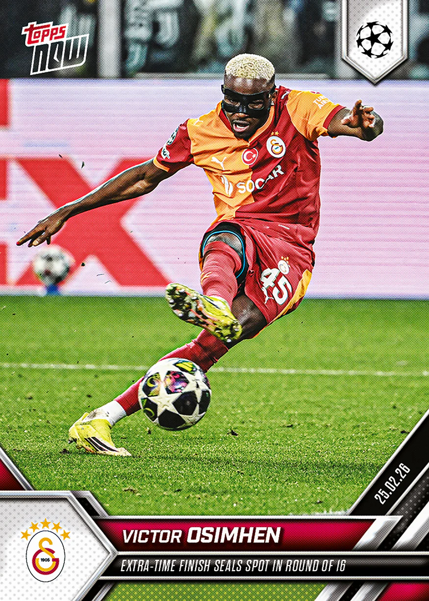 Victor Osimhen - 2025-26 UCL Topps NOW® - Card 99 - PR: 1203