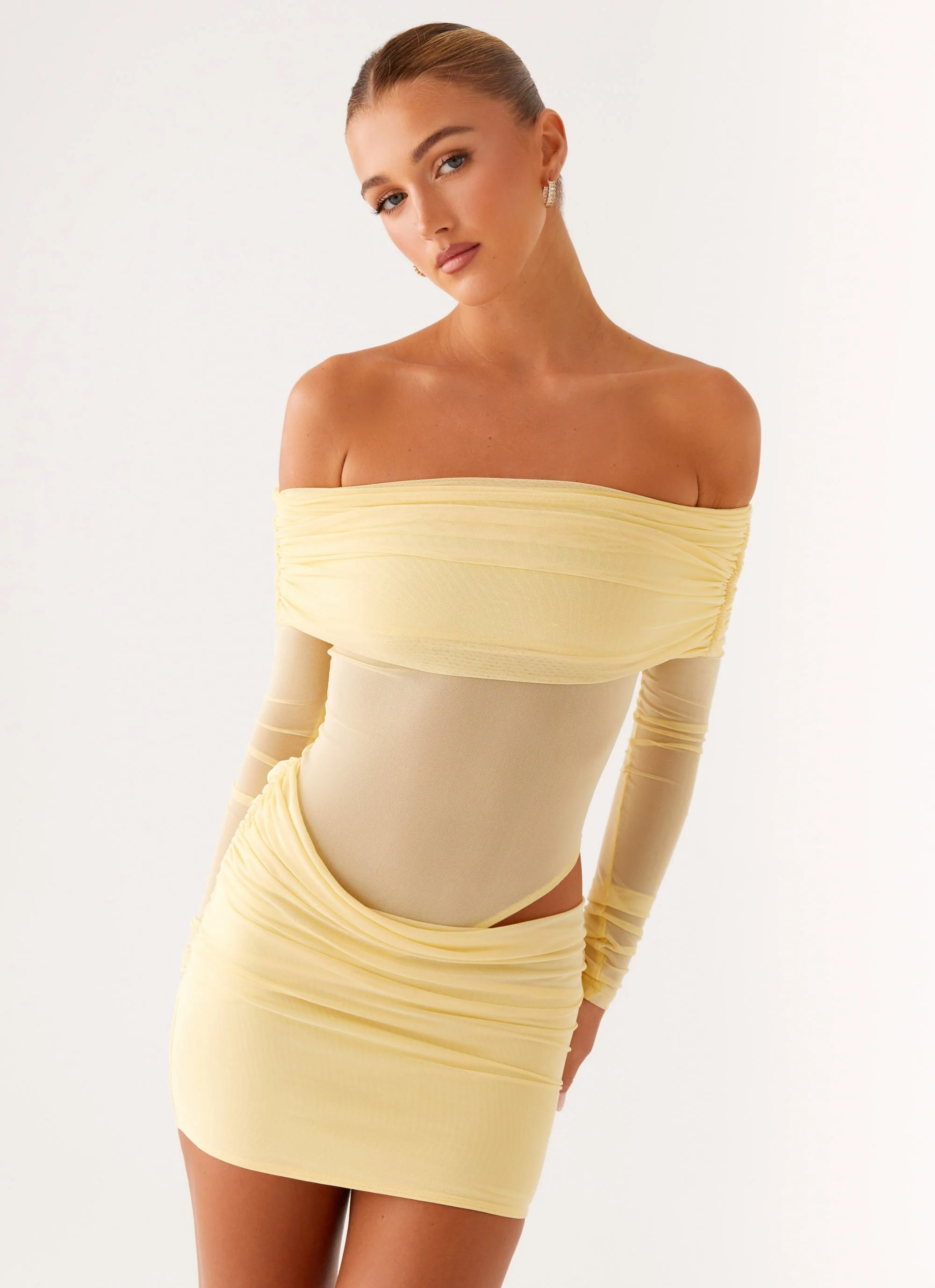 No Doubt Mini Dress - Yellow