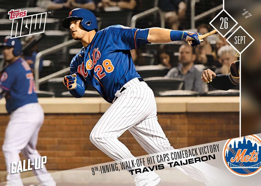 Travis Taijeron - 09/26/2017 TOPPS NOW® CARD 659 - Print Run: 348