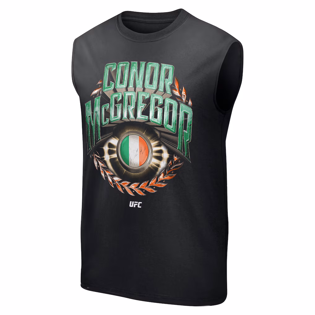 UFC Conor McGregor Flag Badge Tank - Black - Mens