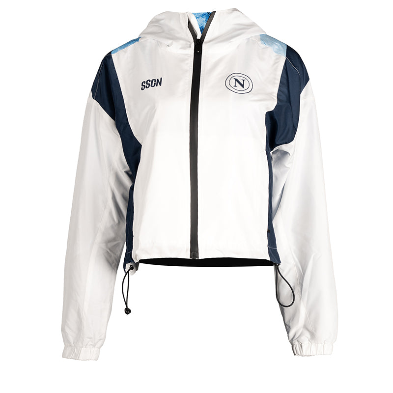 SSC Napoli Marechiaro White Full Zip Jacket
