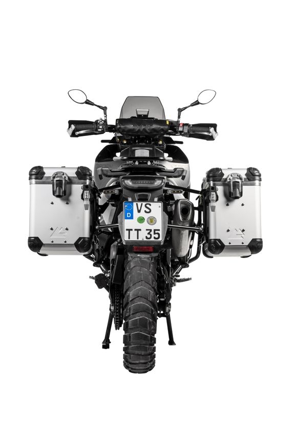 Touratech suitcase Complete kit ZEGA Evo 38/45 - Black support included - Gray anodizedRef: Trt01154A / 01-414-6886-0