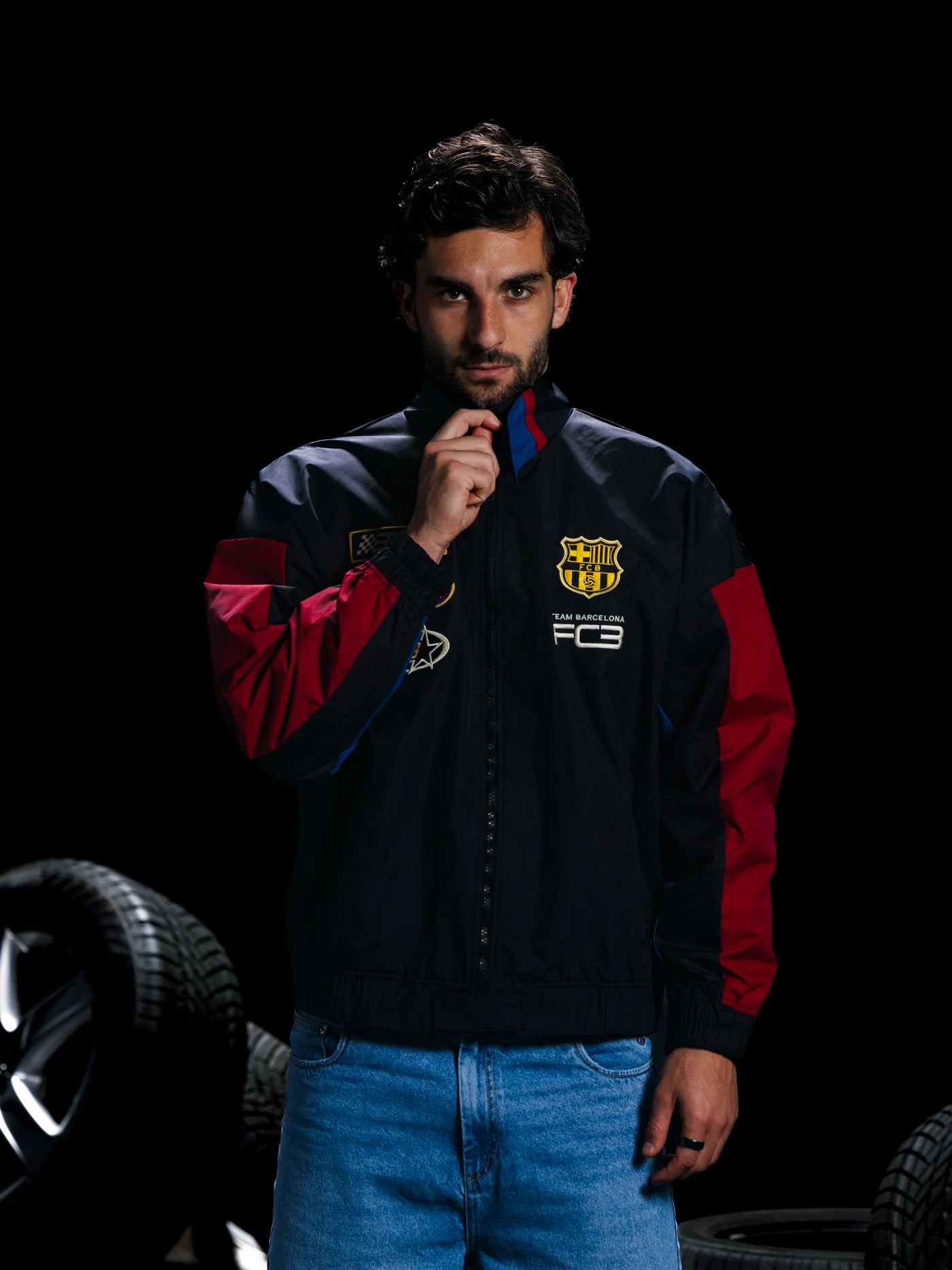 Light Jacket Antracite Racing Barça