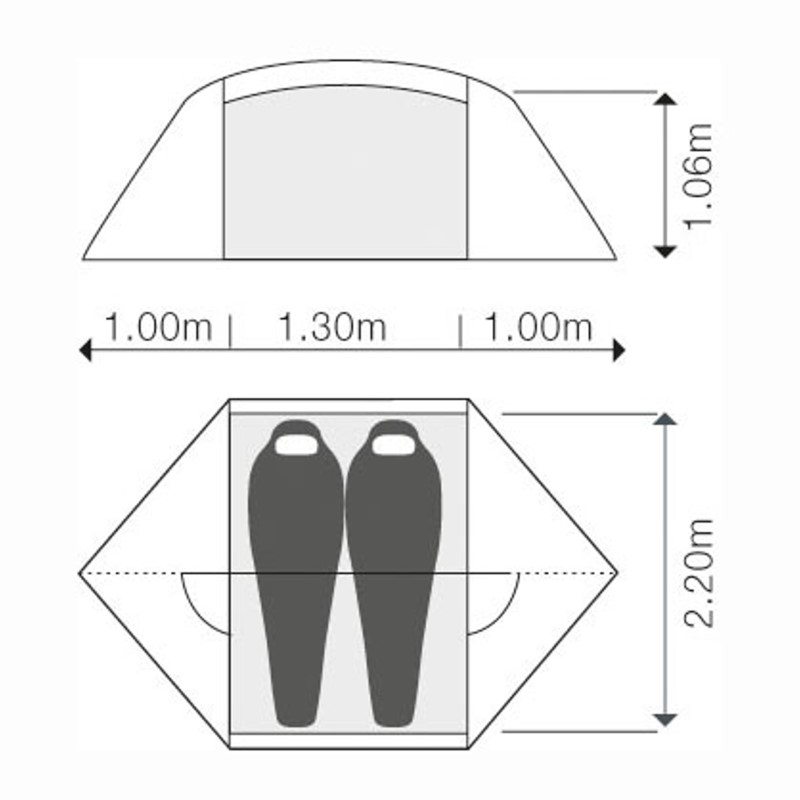 Exped Venus II UL Tent - moss 24