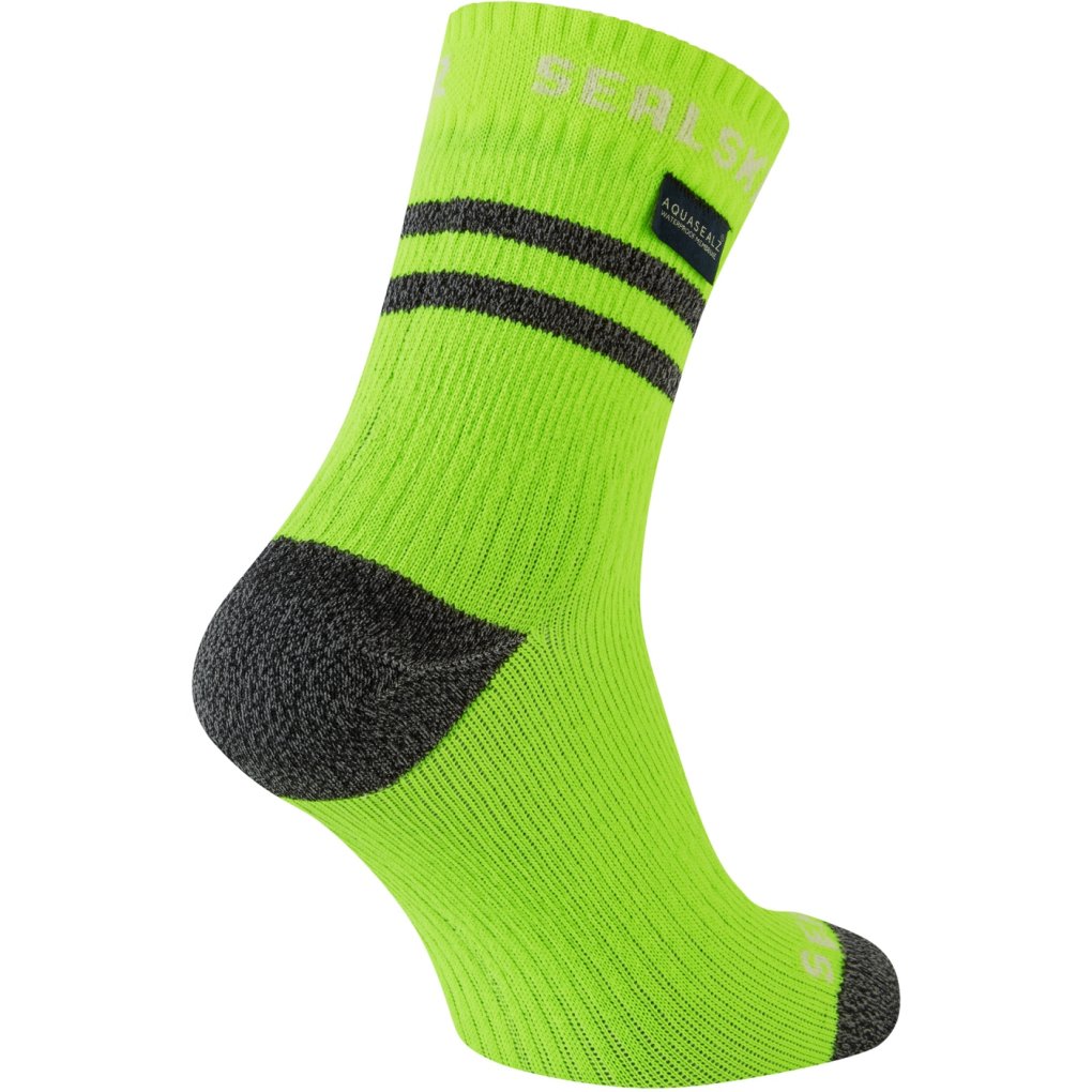 SealSkinz Mautby Waterproof Warm Weather Ankle Length Socks with Hydrostop - Neon Yellow