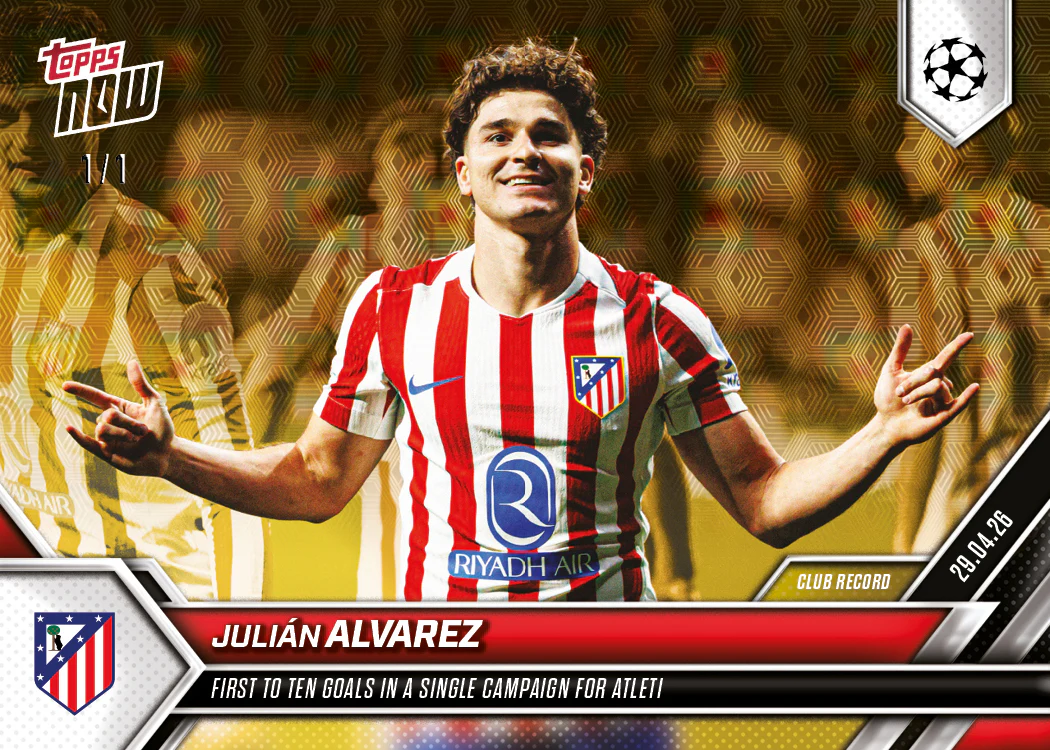 Julián Alvarez - 2025-26 UCL Topps NOW® - Card 130