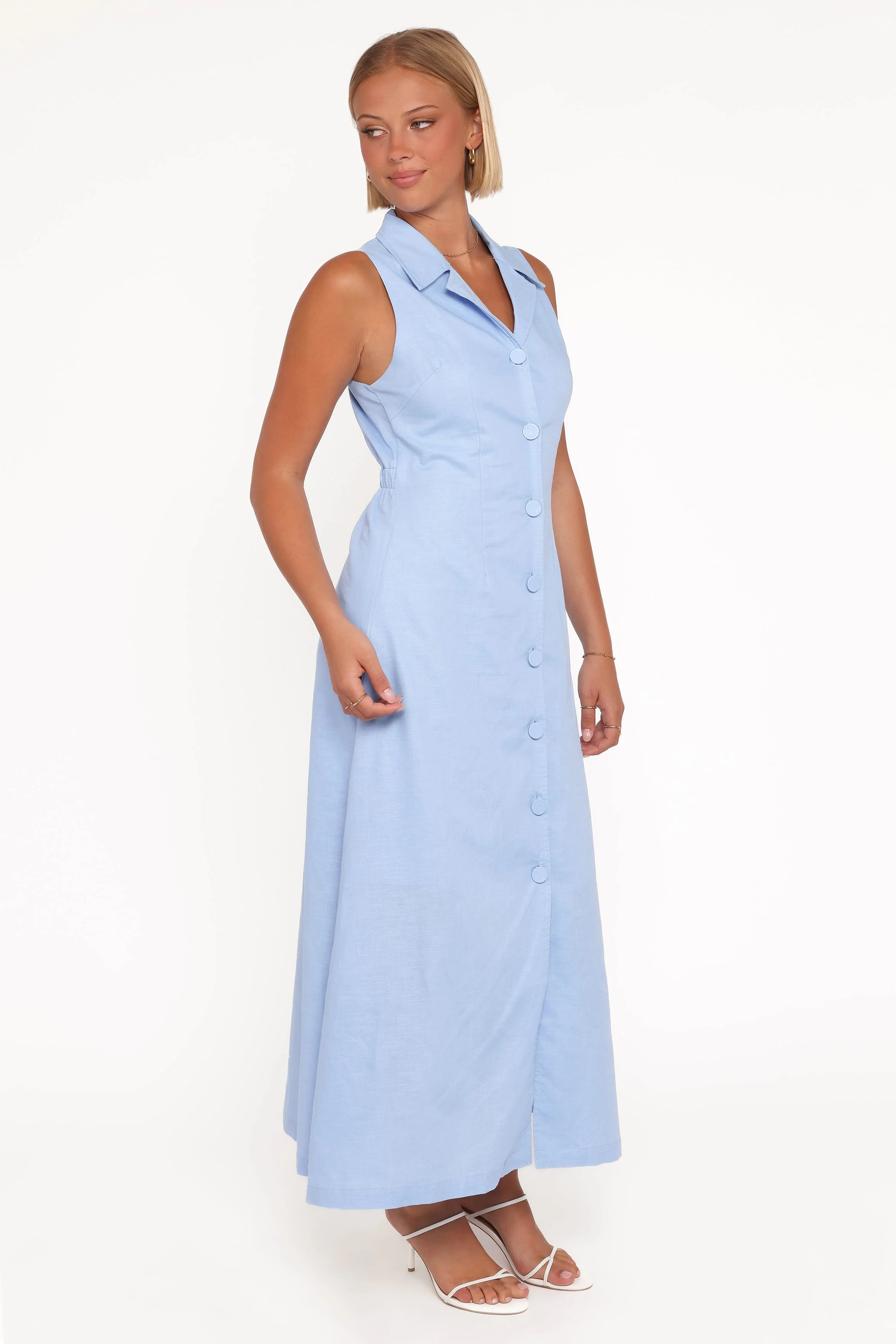 Galia Midi Dress - Blue