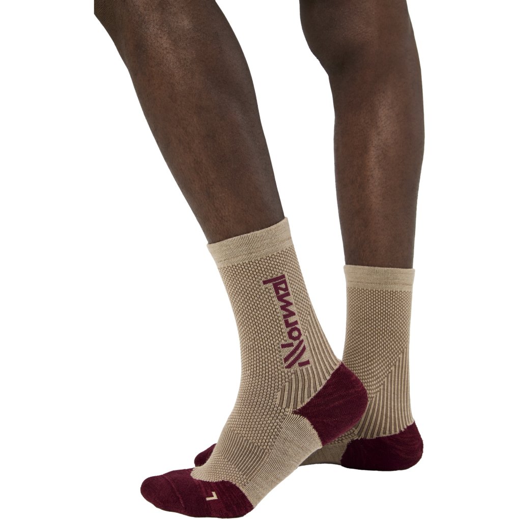 NNormal Merino Running Socks - Beige 02