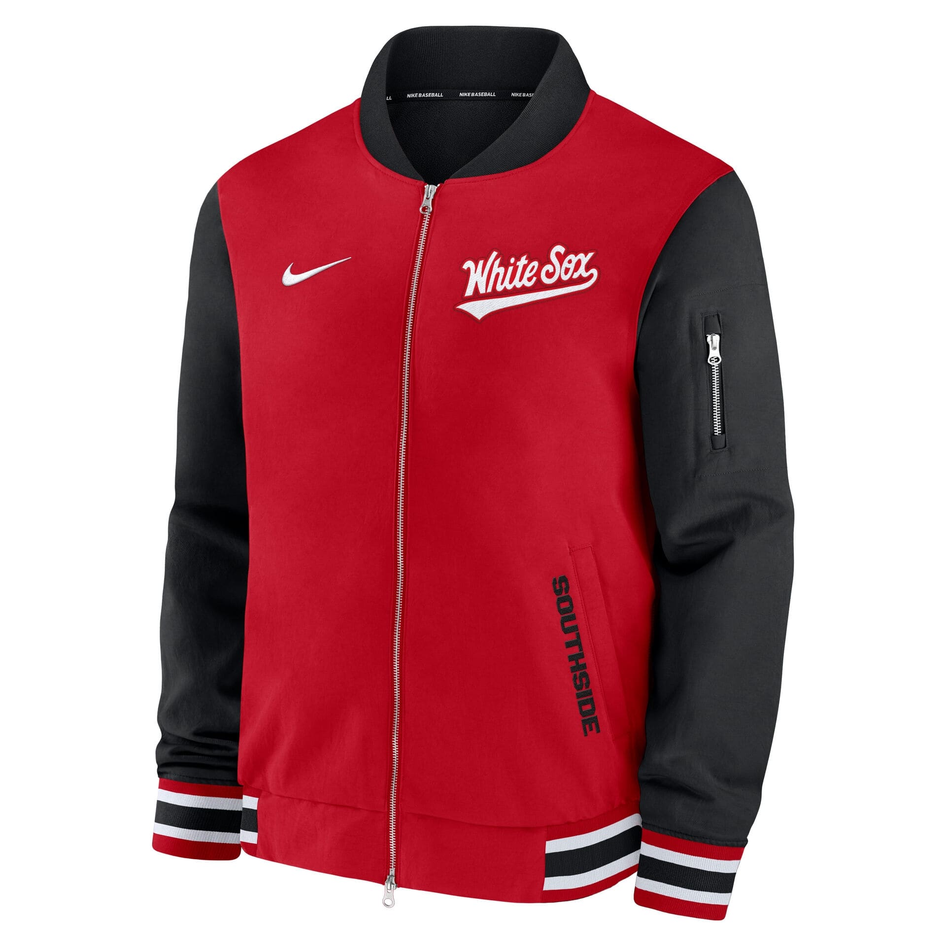 Chicago White Sox City Connect 2026 MLB Authentic Dugout Bomber Jacket Red